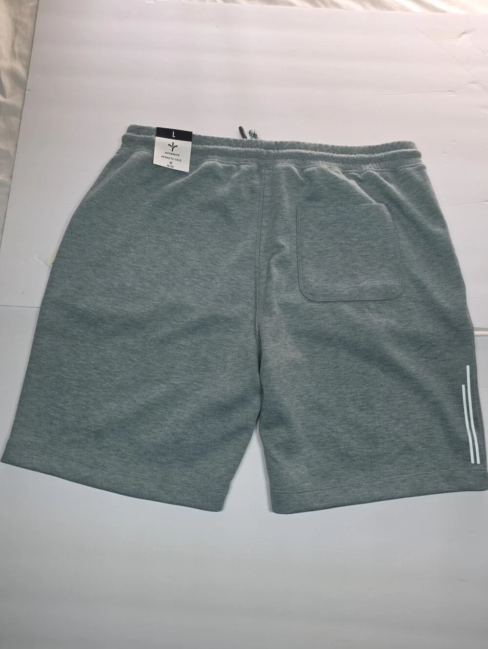 Men's Kenneth Cole Shorts Large  Tech Jogger Scuba Shorts Teal